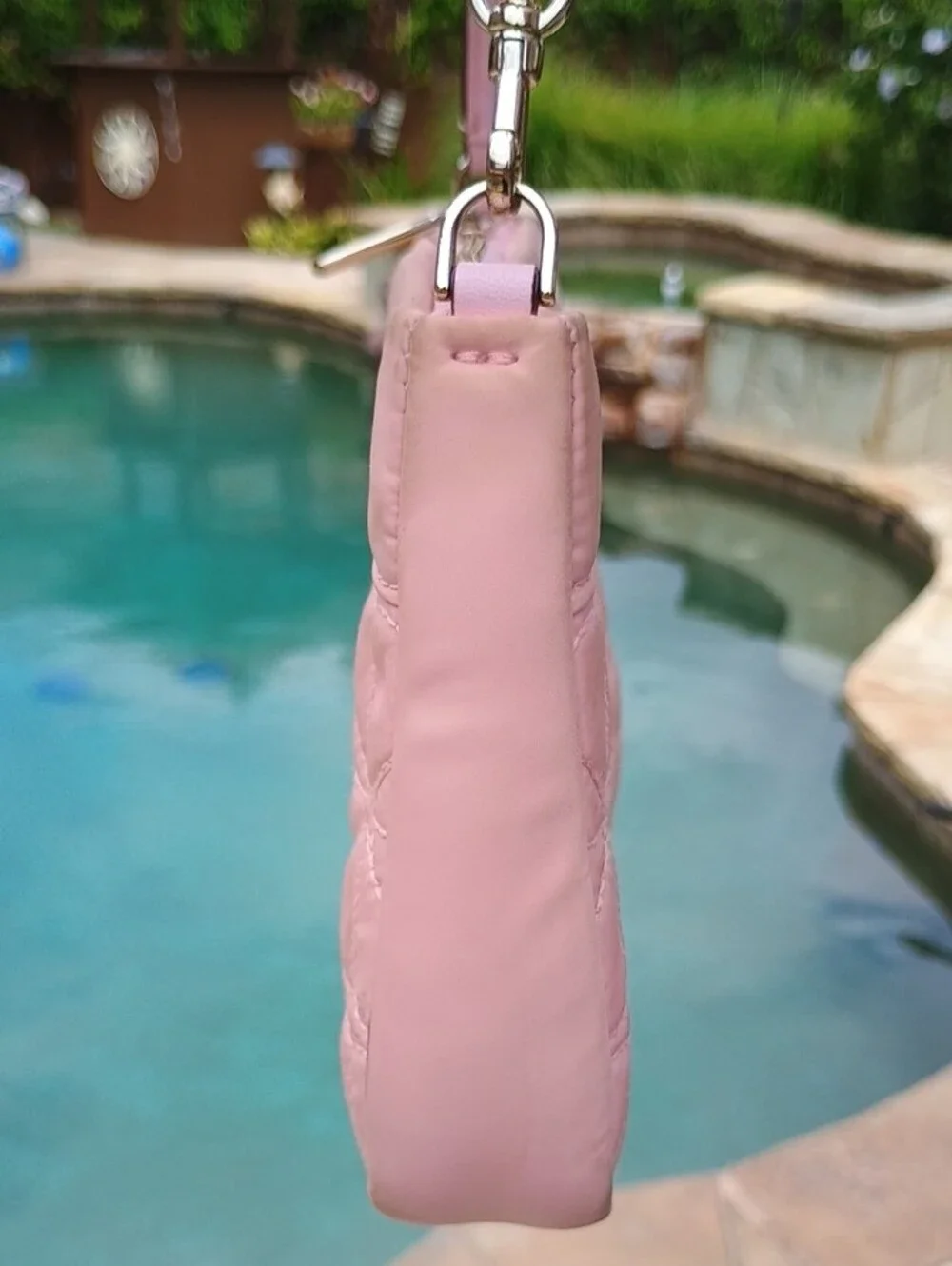 kate spade Pink Quilted Mini Shoulder Bag with Gold Hardware